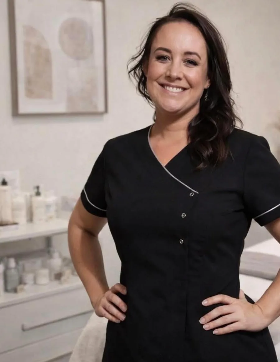 Mel, the facialist behind Pause by Mel, in her Papamoa studio